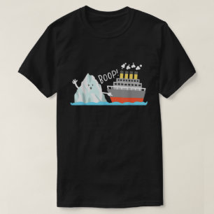 Boop Ijsberg Titanic Grappige Geschiedenis Meme T-shirt