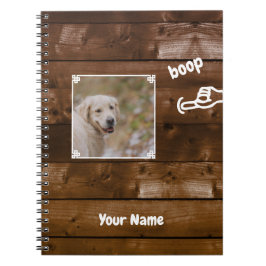 Boop Mijn Neus Hond Foto Notitieboek
