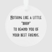 Boop My Nose Border Collie Heeler Rescue Photo Ornament (achterkant)