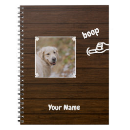 Boop My Nose Dog Photo Notitieboek