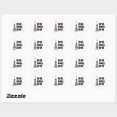 boor Baby boor Ronde Sticker (Vel)