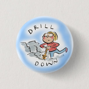 Boor omlaag ronde button 3,2 cm