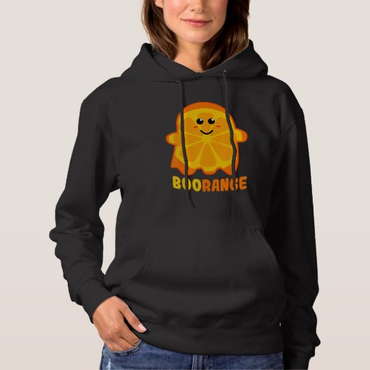 Boorange Oranje Ghost Funny Boo Food Halloween Cos Hoodie (Voorkant)