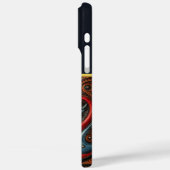 Boordevol oogontwerp in dynamische kleuren Case-Mate iPhone case (Achterkant / Links)