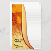 Boordjes, Oranje gele drijvers, van papierwaren (Voorkant / Achterkant)