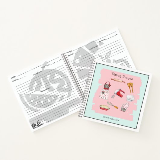 Boorduitrusting Notitieboek voor het bakken (Binnen)