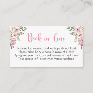 booreiland baby shower book in lieu cards informatiekaartje