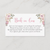 booreiland baby shower book in lieu cards informatiekaartje (Voorkant)