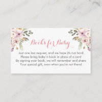 booreiland baby shower book in lieu cards