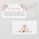 booreiland baby shower book in lieu cards informatiekaartje (Voorkant / Achterkant)