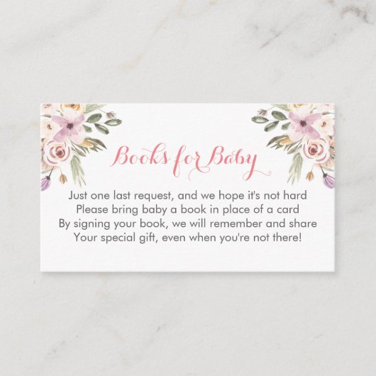 booreiland baby shower book in lieu cards informatiekaartje (Voorkant)