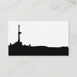 Boorinstallatie 2 Silhouet Visitekaartje