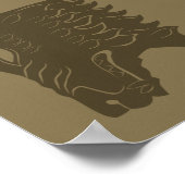 BOORN™ Beer hoofdsymbool Poster (Hoek)