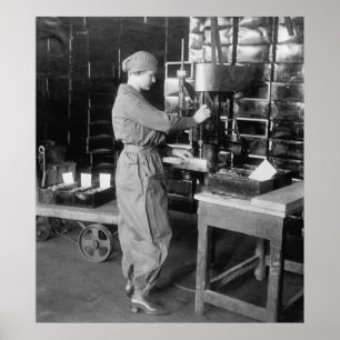 Boorpatronen met WW1-munitie: jaren 1910 Poster