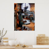 Boorpers nabij venster poster (Keuken)