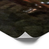 Boorpers via venster poster (Hoek)