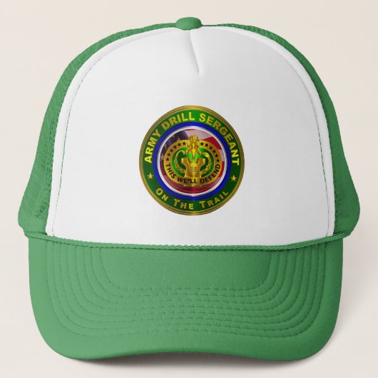 Boorsergeant van het leger trucker pet (Voorkant)