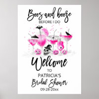 Boos And Booze Bruiloft Feest Welkom Bord