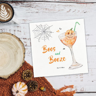 Boos and Booze Cocktail Halloween Feest Servet