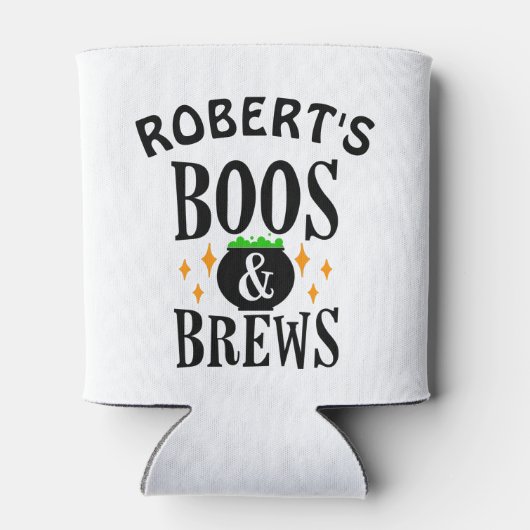 Boos and Brews Fun Halloween Koelbox Blikjeskoeler (Achterkant)