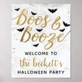Boos & Booze Affiche de bienvenue de la fête d'Hal (Devant)