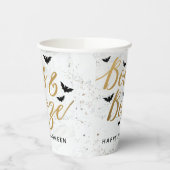 Boos & Booze Halloween Party Papieren Bekers (Links)