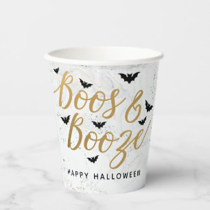 Boos & Booze Halloween Party Papieren Bekers