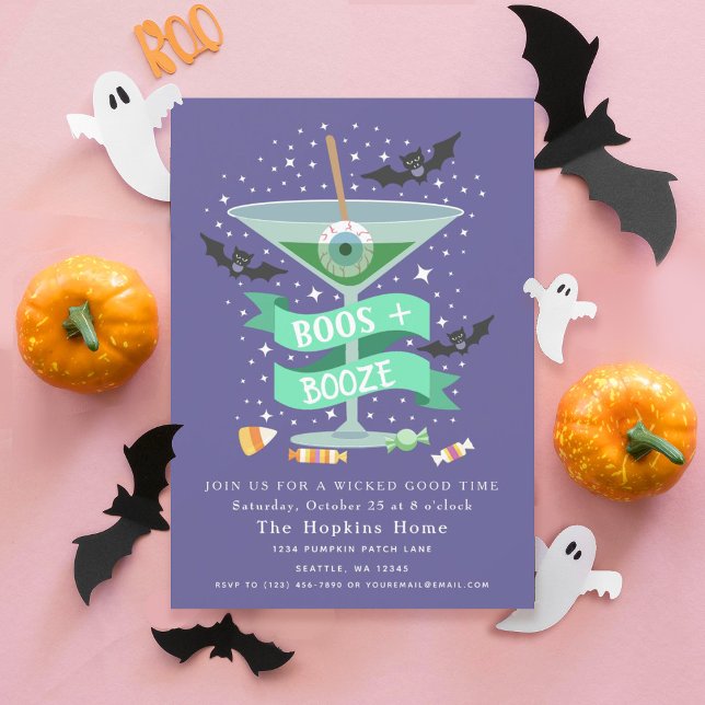 Boos & Booze Martini Halloween Party