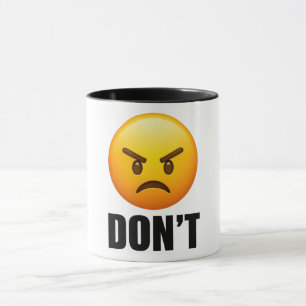 Boos Emoji GEEN Klassieke Mok