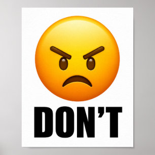 Boos Emoji NIET Poster