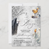 Boos en Booze Ghost Volwassen Halloween Party Kaart (Voorkant)