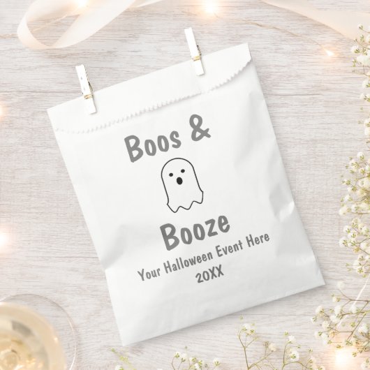 Boos en Booze Halloween Bedankzakje (Geknipt)