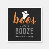 Boos en Booze Halloween Party Servet (Voorkant)