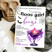 Boos En Booze Halloween Party Uitnodiging