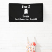Boos en Booze Halloween Spandoek (Insitu)