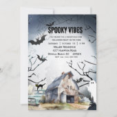 Boos en Booze Volwassen Halloween Feest Kaart (Voorkant)