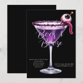 Boos et Booze Halloween Cocktail Party Invitation (Devant / Derrière)