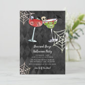 Boos et Booze Halloween Invitation (Debout devant)