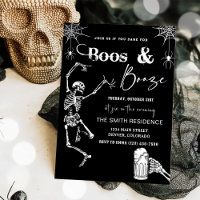 Boos Et Booze Invitation De La Fête D'Halloween