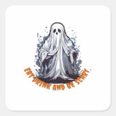 Boos Give Me Chocolate Vierkante Sticker (Voorkant)