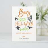 Boos Hisses et cartes de voeux d'Halloween (Debout devant)