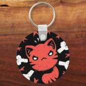 Boos Kat Embleem Sleutelhanger (Achterkant)