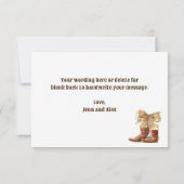 Boos of bogen Geslacht Bekend Dank je wel Bedankkaart (Achterkant)