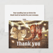 Boos of bogen Geslacht Bekend Dank je wel Bedankkaart (Voorkant / Achterkant)