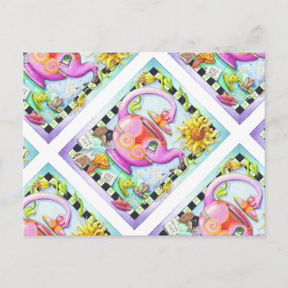 BOOS OP TEA PARTY BRIEFKAART