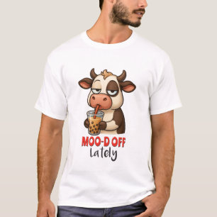 Boos Terneergeslagen Onlangs – Grappige Koe Humor T-shirt