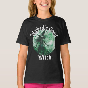 Boosaardig Goede Heks Groene Heks Tekening T-shirt