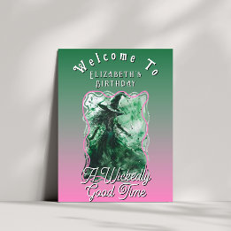 Boosaardig Goede Tijd Groene Heks Verjaardags Welk Poster