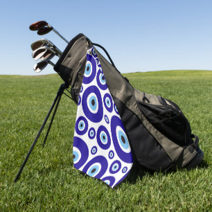 Boosaardig Oog Patroon, Grieks Oog, Turks Oog, Naz Golfhanddoek
