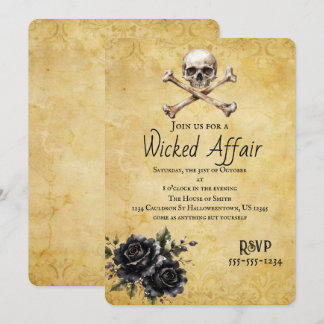 Boosaardige Affaire Gotische Schedel Halloween Fee Kaart